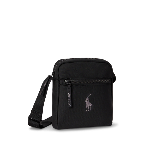 Black Logo-Trim Crossbody Bag Polo Ralph Lauren 3