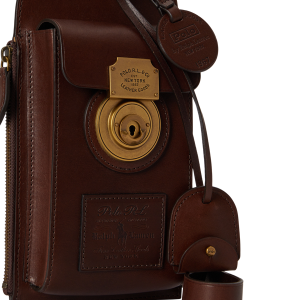 Heritage Lock Leather Sling Bag