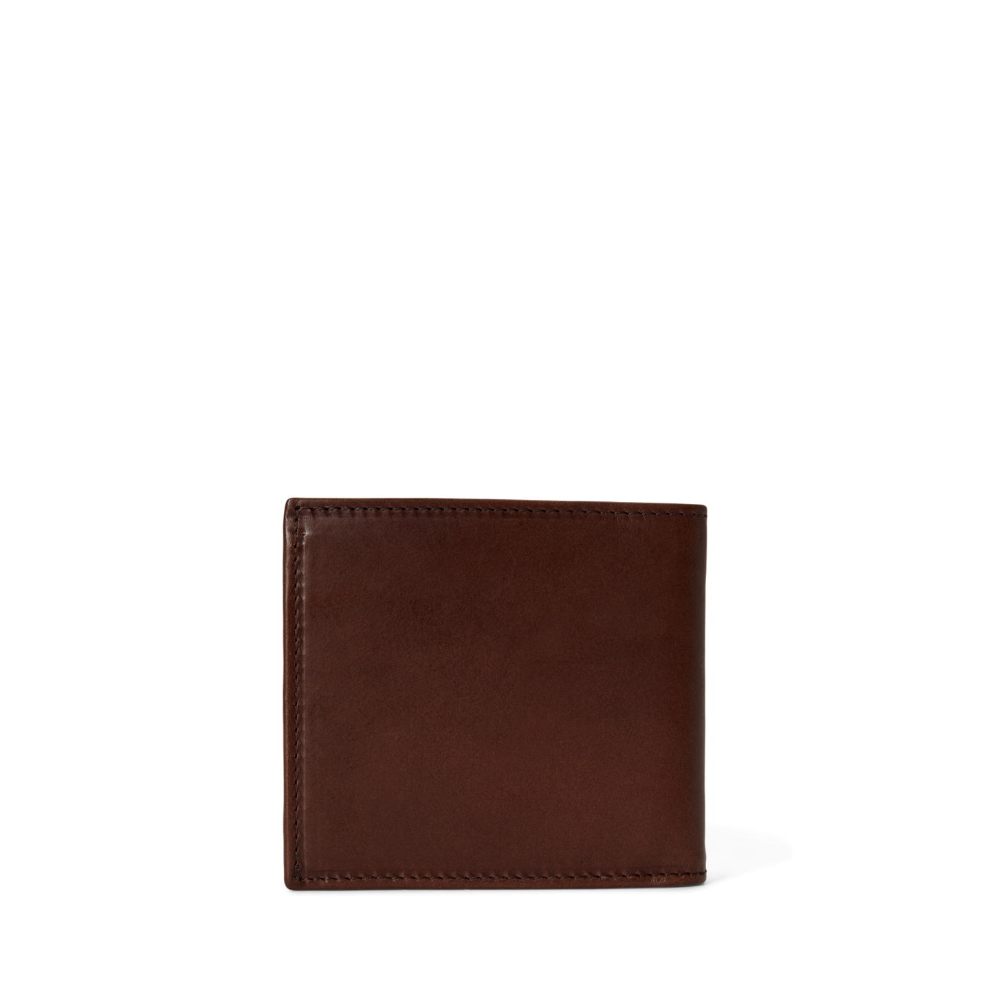 Мужской кошелёк Ralph Lauren Burnished Leather Billfold Wallet, цвет: Коричневый — фото 1
