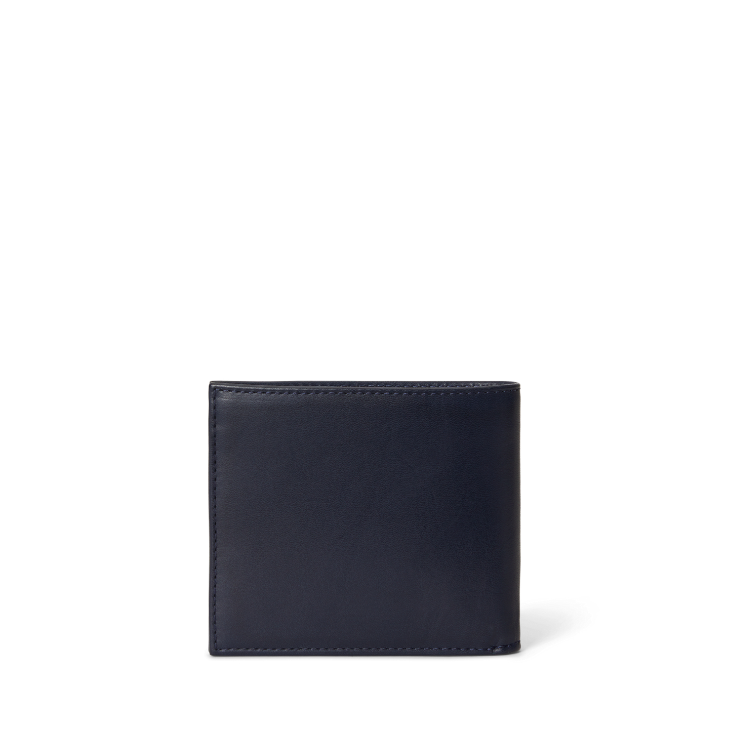 Мужской кошелёк Ralph Lauren Polo Bear Leather Billfold Wallet, цвет: Тёмно-синий — фото 1
