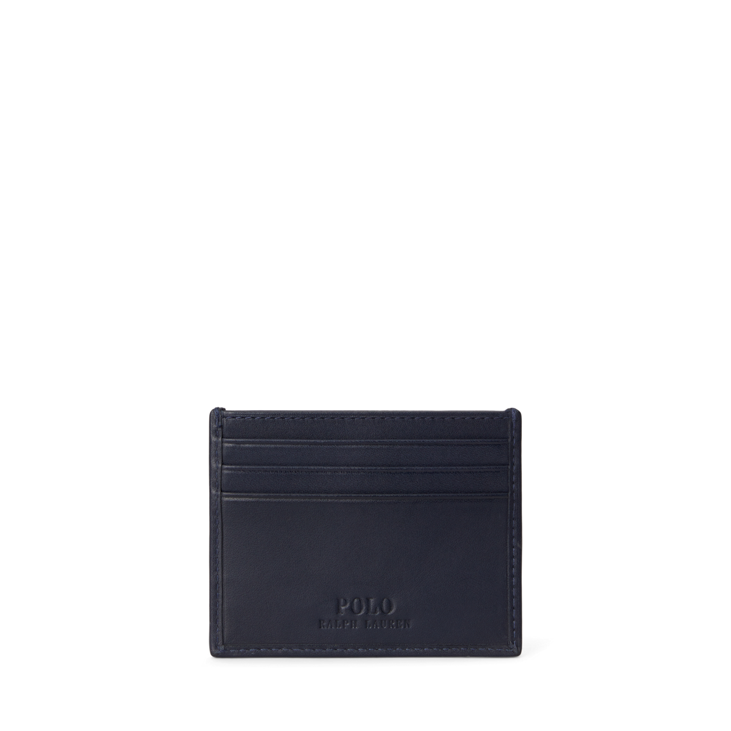 Мужской кошелёк Ralph Lauren Polo Bear Leather Card Case, цвет: Тёмно-синий — фото 1