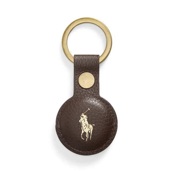 Pebbled Leather AirTag Key Fob