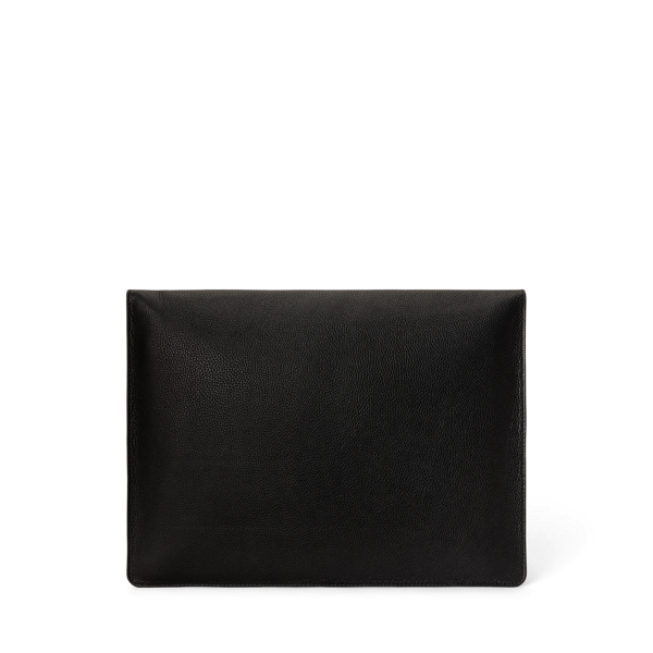 Compartiment cuir grain&eacute; pour ordinateur