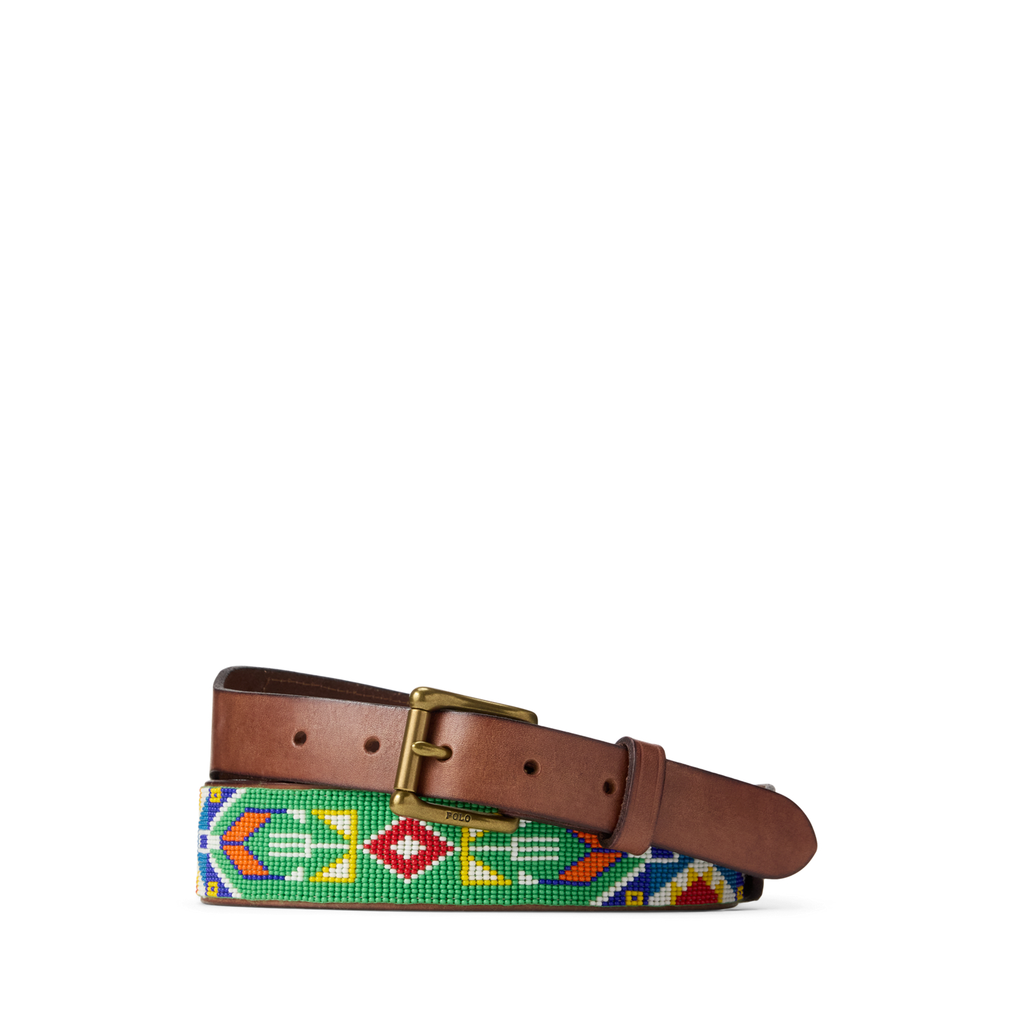 Мужской ремень Ralph Lauren PRL x TÓPA Earth’s Embrace Beaded, цвет: Разноцветный — фото 5