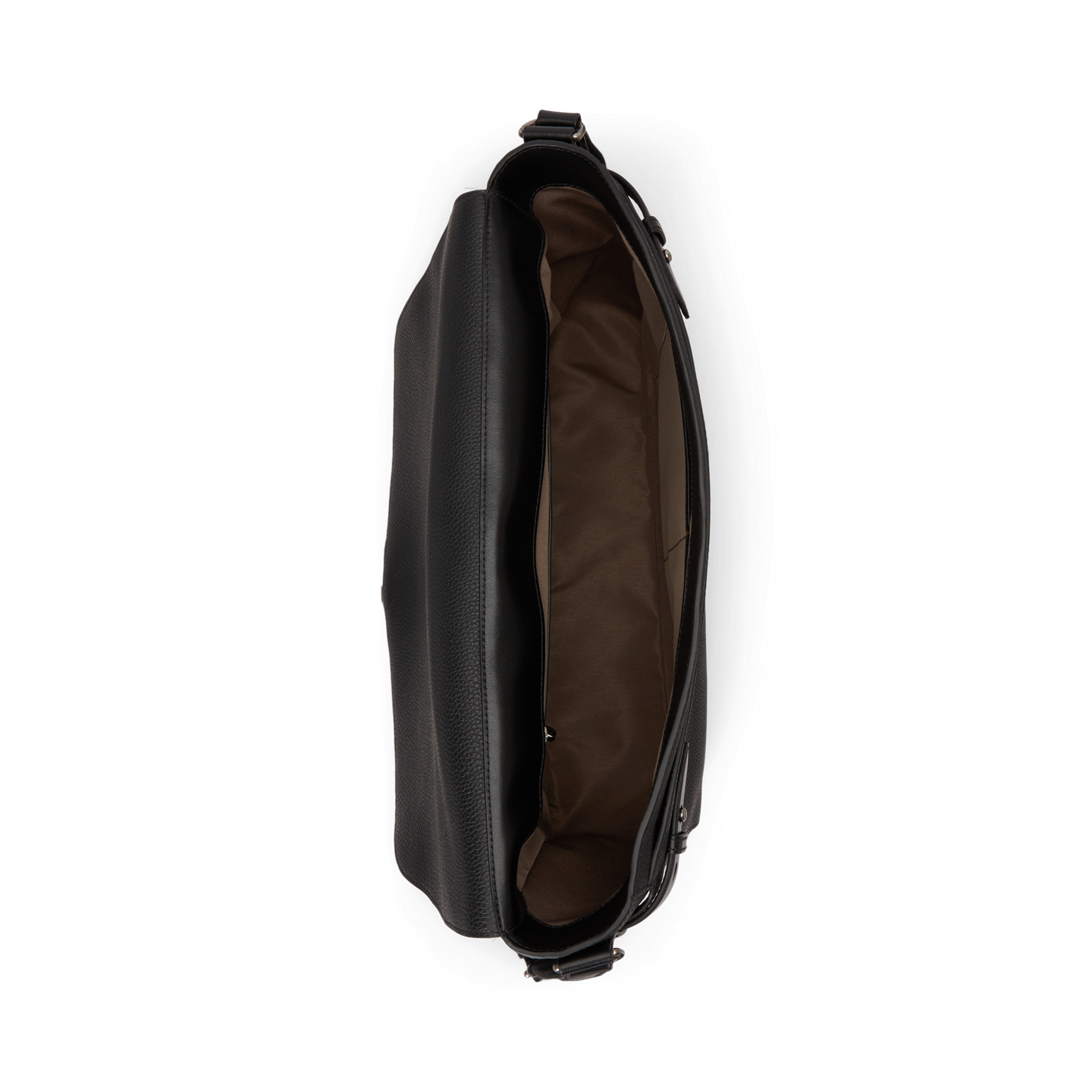 Мужская сумка Ralph Lauren Polo ID Pebbled Leather Messenger, цвет: Чёрный — фото 2