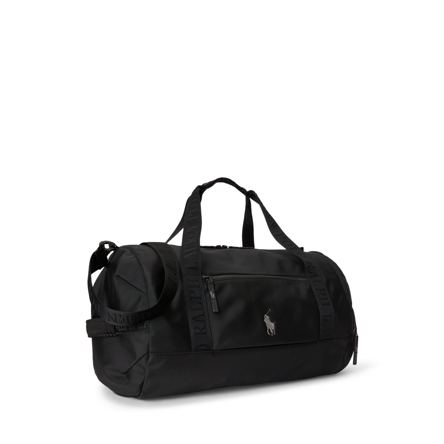 Мужская сумка Ralph Lauren Logo-Trim Duffel, цвет: Чёрный — фото 1