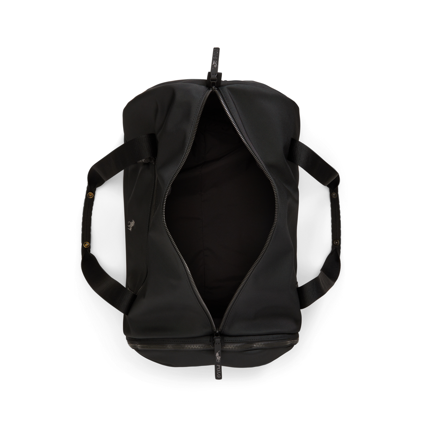 Мужская сумка Ralph Lauren Logo-Trim Duffel, цвет: Чёрный — фото 2