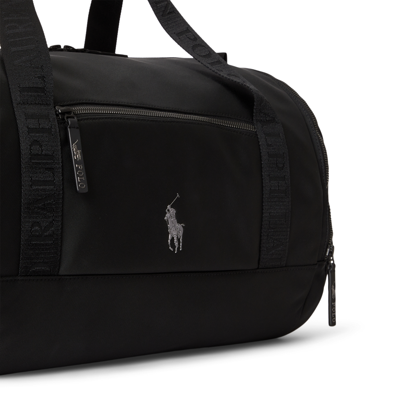 Мужская сумка Ralph Lauren Logo-Trim Duffel, цвет: Чёрный — фото 3