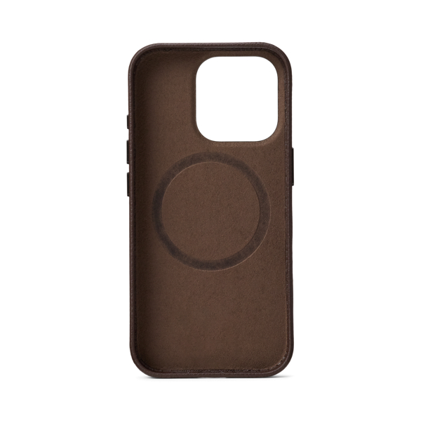 Dark Brown Leather MagSafe iPhone 16 Pro Case Polo Ralph Lauren 2