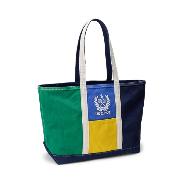 Navy Multi US Open Crest Canvas Tote Polo Ralph Lauren 3