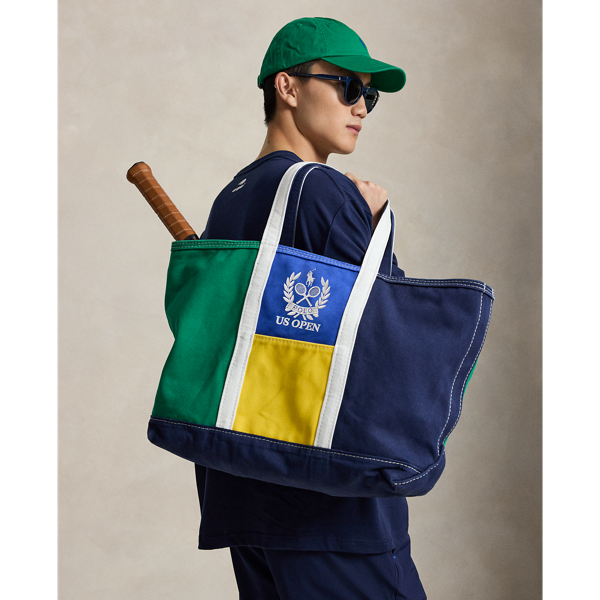Navy Multi US Open Crest Canvas Tote Polo Ralph Lauren 7