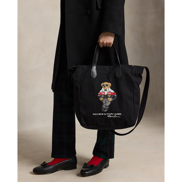 Polo Bear Canvas Shopper Tote