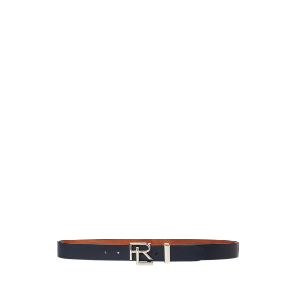Ceinture RL en cuir bourd&eacute;