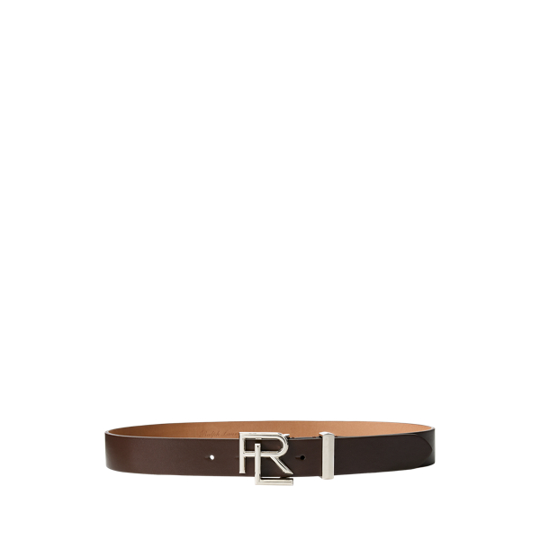 Ceinture RL en cuir bourd&eacute;
