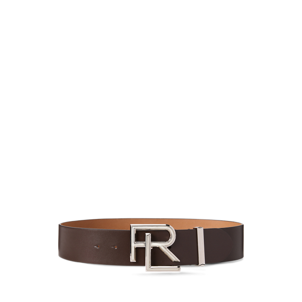 RL Box Leather Wide Belt