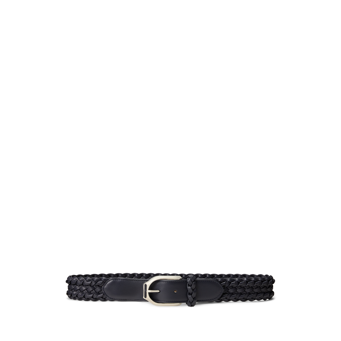 Женский ремень Ralph Lauren Welington Braided Calfskin, цвет: Тёмно-синий — фото 2