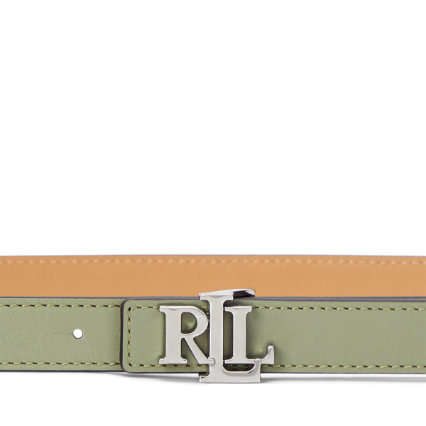 Lauren Leather Skinny Belt＊全2色 Logo Reversible Leather Skinny Belt | Ralph Lauren