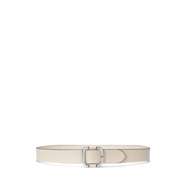 Explorer Sand Slide-Buckle Leather Belt Lauren 1