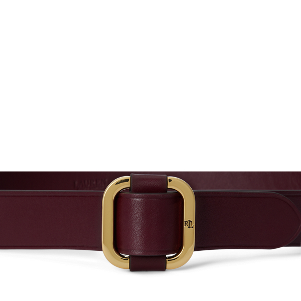Slide-Buckle Leather Belt