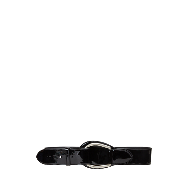 Patent Leather Wide D-Ring Belt