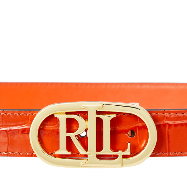 Orange designer belt hotsell