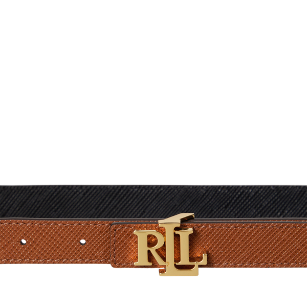 新品 ラルフローレン リバーシブル クロスハッチ レザーベルト ロゴ リバーシブル クロスハッチ スキニー ベルト | ラルフ