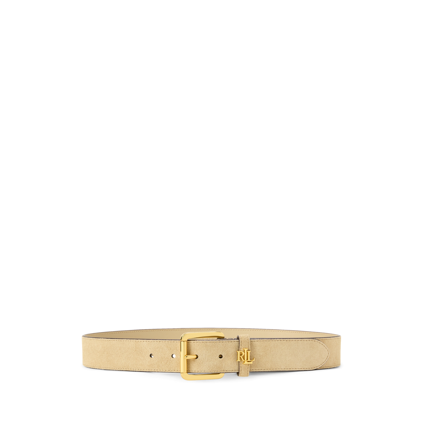 Женский ремень Lauren Ralph Lauren Logo-Keeper Suede, цвет: Берёзовый рыжевато-коричневый — фото 2
