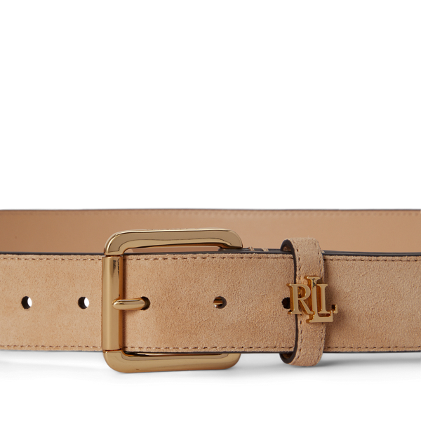 Almond Logo-Keeper Suede Belt Lauren 2