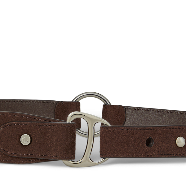 Equestrian D-Ring Suede Belt