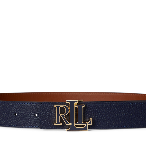ロゴ リバーシブル ペブルド レザー ベルト | ラルフ ローレン公式