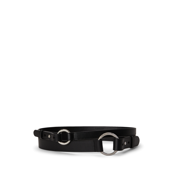Leather O-Ring Stacked Wide Belt