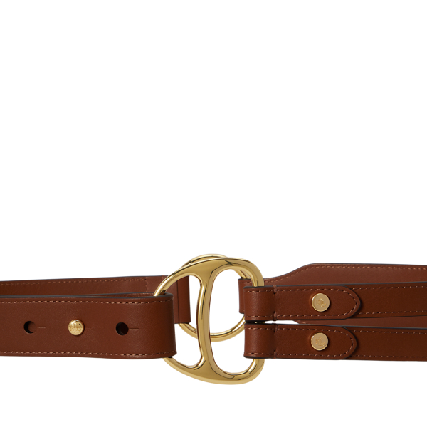 Tri-Strap D-Ring Leather Belt