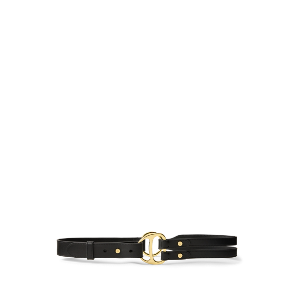 Tri-Strap D-Ring Leather Belt