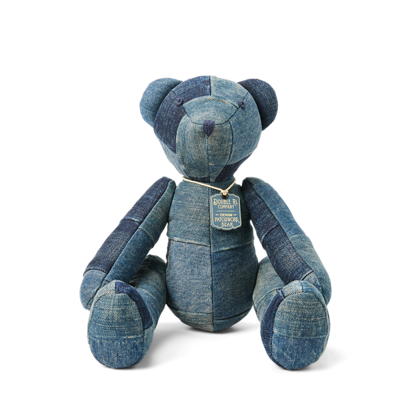 Limited-Edition Denim Patchwork Bear