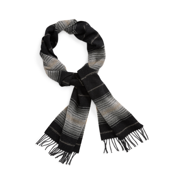 新品*RRL*ストライプド ウール マフラー *ダブルアールエル