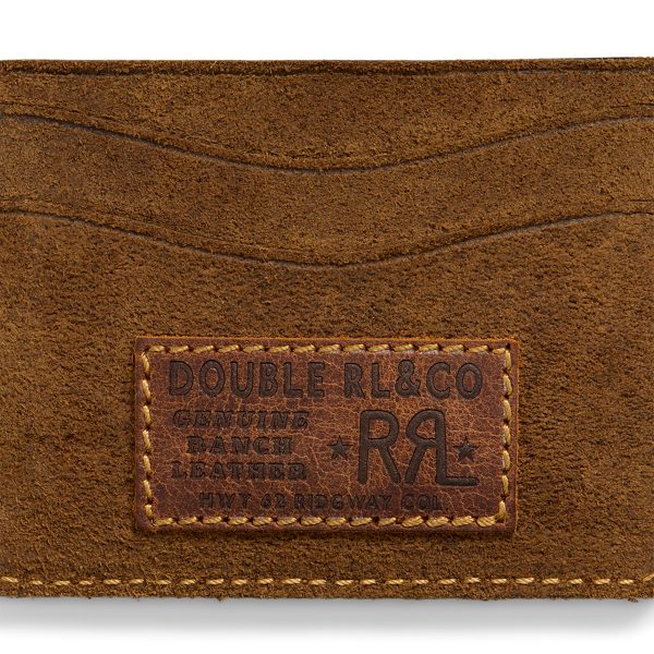 Pale Russet Limited-Edition Suede Card Holder RRL 3