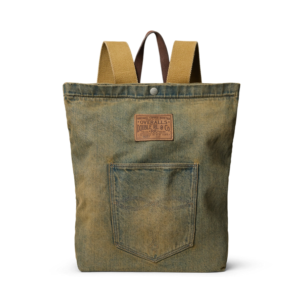 Double RL Packable Camo Tote Bag Nylon Military Style Used