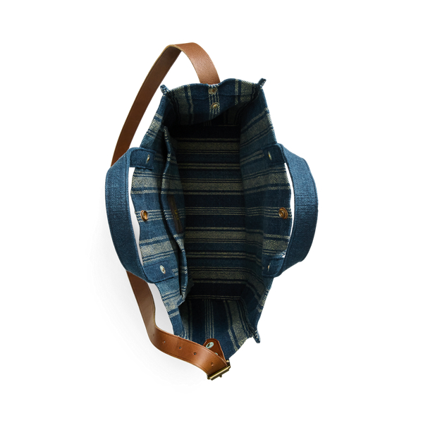 Handwoven Indigo Carpenter Tote