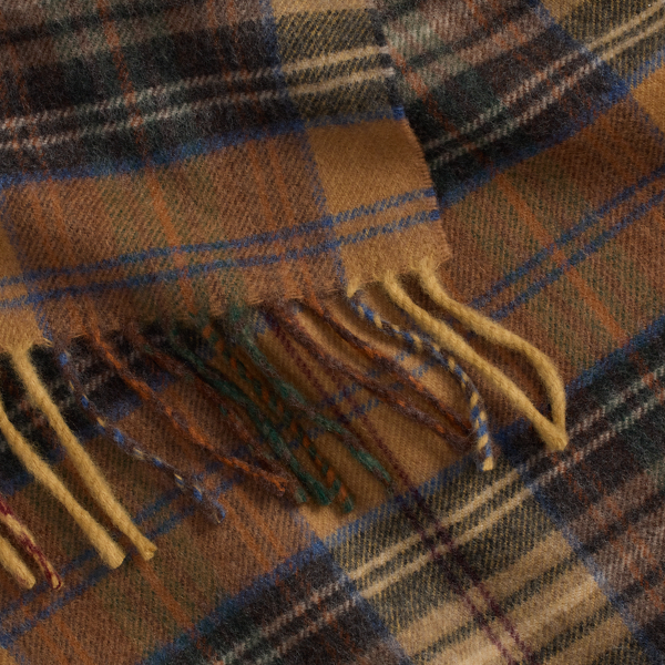 Plaid Wool-Cashmere Scarf