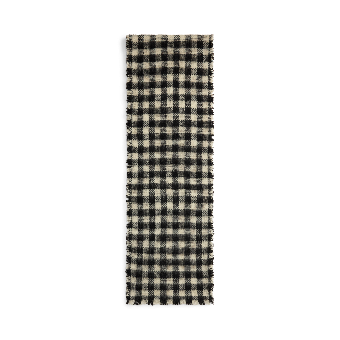 Мужской шарф Ralph Lauren Checked Wool, цвет: Чёрный разноцветный — фото 1