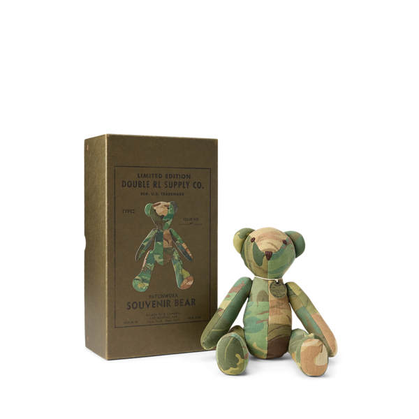 Ourson patchwork &eacute;dition limit&eacute;e RRL en Motifs camouflage multi 2