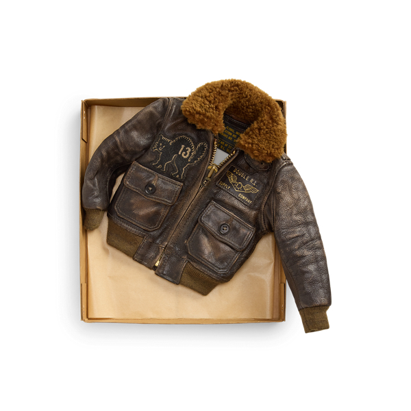 Brown Limited-Edition Mini Flight Jacket RRL 3