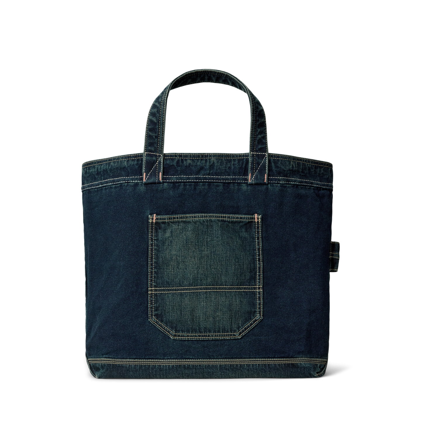 Мужская сумка Ralph Lauren Indigo Canvas Tote, цвет: Индиго — фото 2