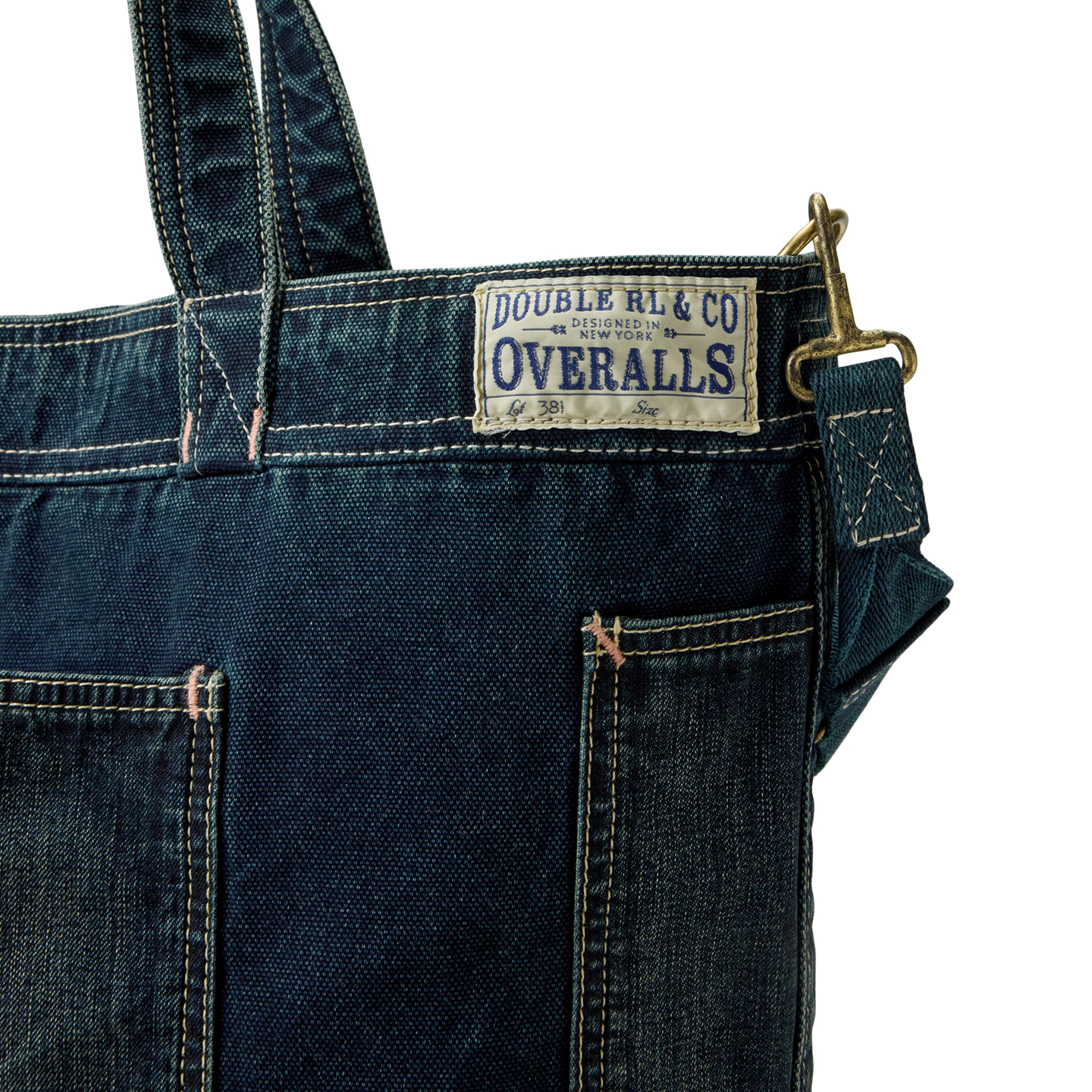 Мужская сумка Ralph Lauren Indigo Canvas Tote, цвет: Индиго — фото 4