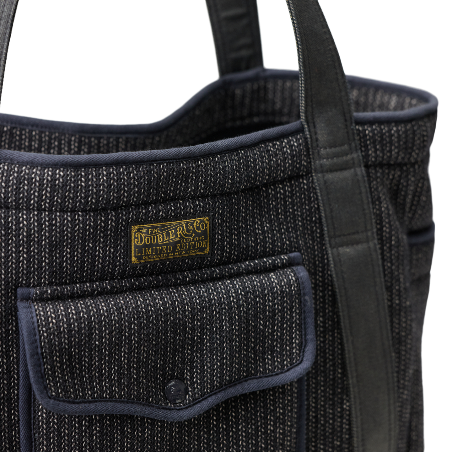 Мужская сумка Ralph Lauren Wool-Cotton Tote, цвет: Индиго — фото 4