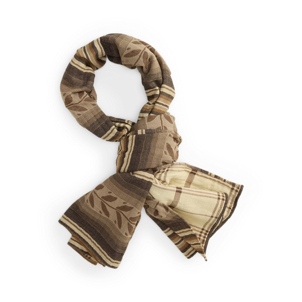 Dubbelzijdige katoenen jacquard sjaal