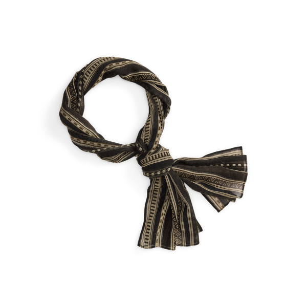 Striped Wool Scarf