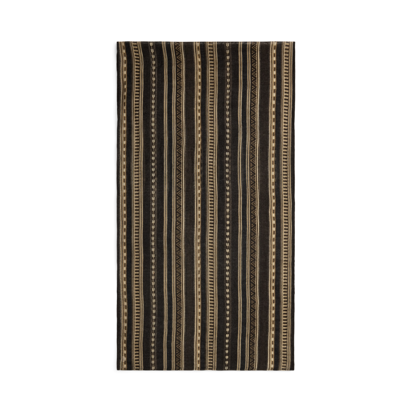 Мужской шарф Ralph Lauren Striped Wool, цвет: Чёрный разноцветный — фото 1