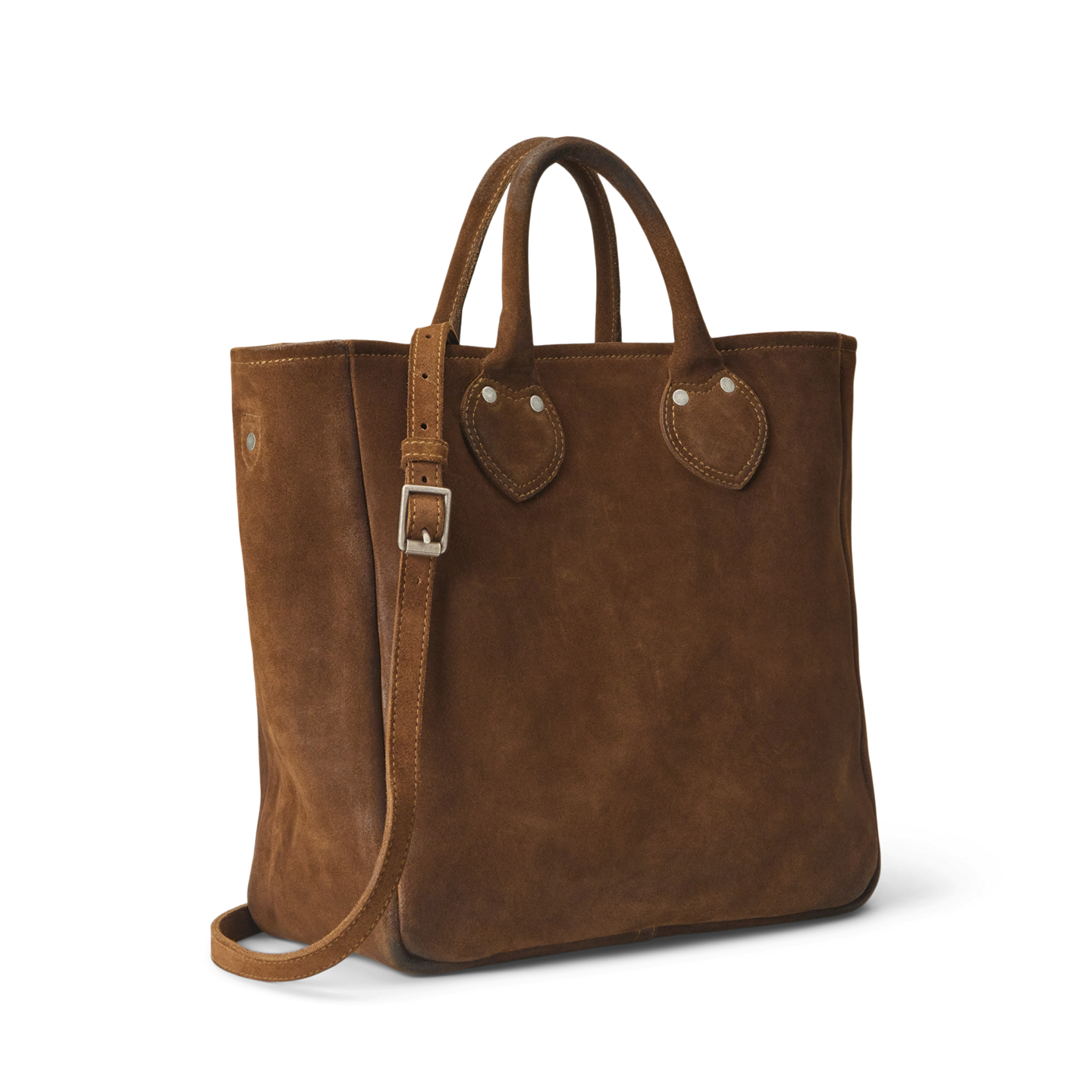 Женская сумка Ralph Lauren Roughout Suede Tote, цвет: Коричневый — фото 1