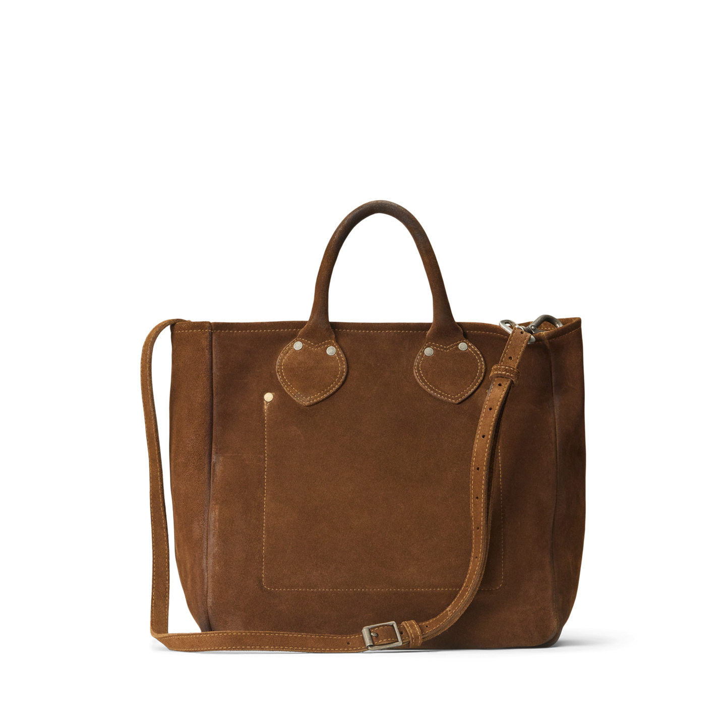 Женская сумка Ralph Lauren Roughout Suede Tote, цвет: Коричневый — фото 2